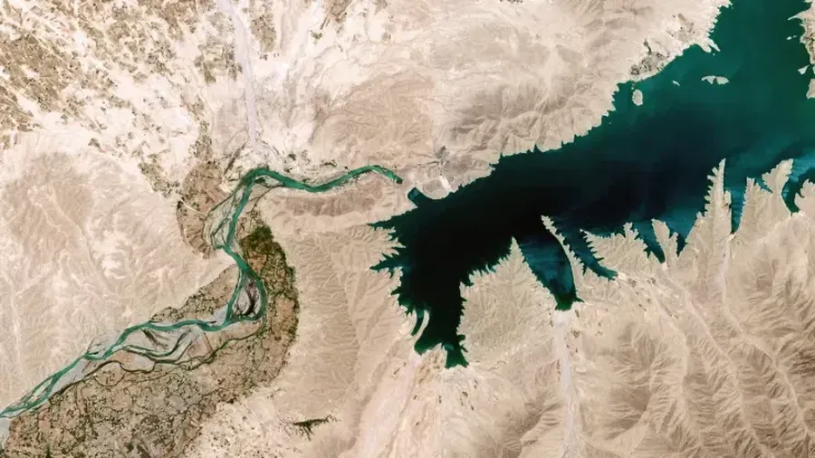 Bendungan Hidroelektrik Kajaki di Kajaki, Afghanistan di provinsi Helmand pada 4 Juni 2018 di Kajaki, Afghanistan. (File Foto - Orbital Horizon/Copernicus Sentinel Data 2018/Gallo Images/Getty Images)