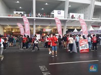 Jelang Indonesia Vs Argentina, Lautan Manusia GBK Memerah