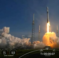 Satelit Satria-1 Sukses Terbang Dibawa Roket Elon Musk