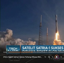 Video: Satelit Satria-1 Sukses Terbang Dibawa Roket Elon Musk