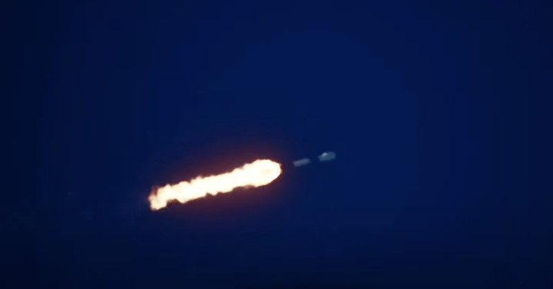 Satelit Republik Indonesia (Satria)-1 telah meluncur. (YouTube/SpaceX)