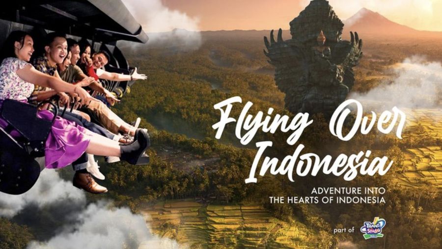 Wahana Flying Over Indonesia di Trans Studio Bali. (Trans Studio Bali)
