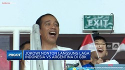 Video: Jokowi Nonton Langsung Indonesia Vs Argentina