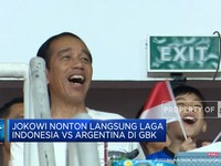 Video: Jokowi Nonton Langsung Indonesia Vs Argentina