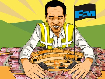 Jokowi sebut RI Ketiban 'Durian Runtuh' Pasca Kuasai Freeport