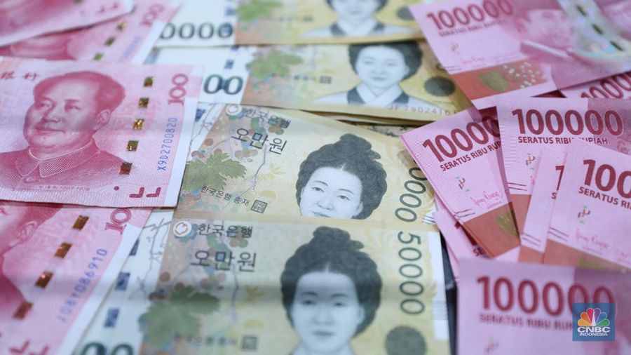 Mata uang Rupiah, Yuan, dan Won. Mata uang Rupiah, Yuan, dan Won. (²©²ÊÍøÕ¾/Tri Susilo)