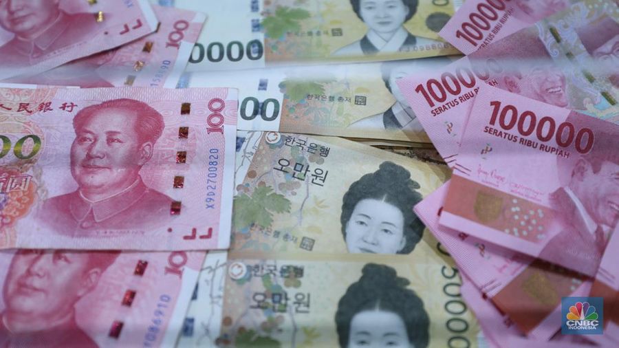 Mata uang Rupiah, Yuan, dan Won. Mata uang Rupiah, Yuan, dan Won. (²©²ÊÍøÕ¾/Tri Susilo)