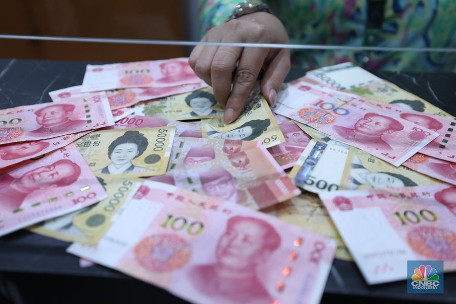 Mata uang Rupiah, Yuan, dan Won.