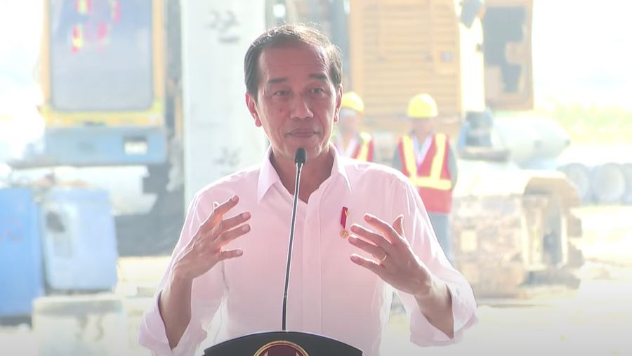 Presiden Jokowi Groundbreaking Pembangunan Pabrik Foil Tembaga, Gresik, Jawa TImur. (YouTube/Sekretariat Presiden)