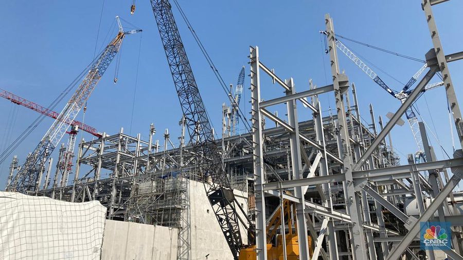 Smelter Freeport Indonesia di Gresik, Jawa Timur. (CNBC Indonesia/Verda Nano Setiawan)