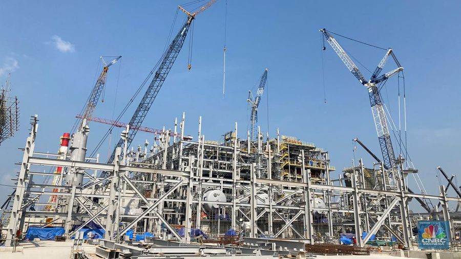 Smelter Freeport Indonesia di Gresik, Jawa Timur. (CNBC Indonesia/Verda Nano Setiawan)