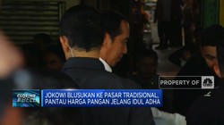 Jokowi Tinjau Harga Pangan di Pasar Jelang Iduladha