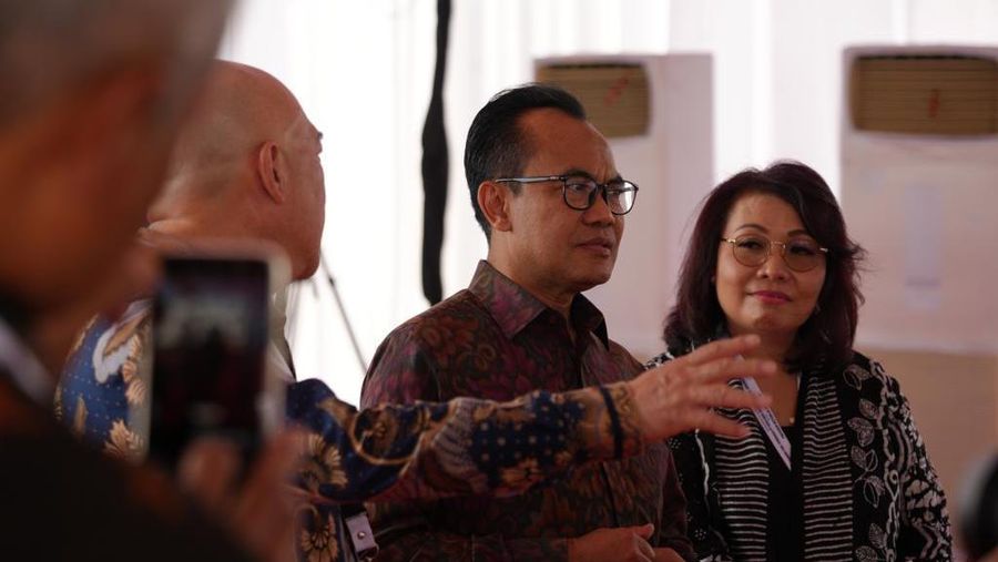Jokowi resmikan pabrik Foil tembaga di KEK Gresik. (Dok. Sekretariat Presiden)