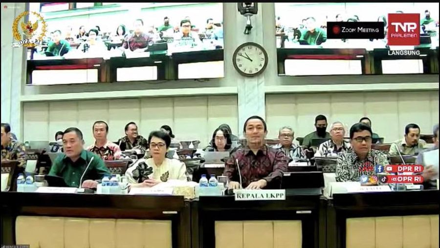 Komisi XI DPR RI RDP dengan Kepala LKPP. (Tangkapan Layar Youtube Komisi XI DPR RI Channel)