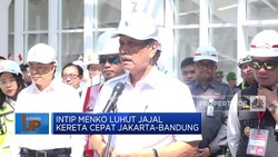 Intip Menko Luhut Jajal kereta Cepat Jakarta-Bandung