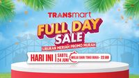 Transmart Full Day Besok: TV Rp3 Jutaan, Didiskon Rp2 Jutaan