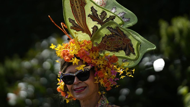 Britain's King Charles III , Camilla, the Queen Consort and Sophie, Duchess of Edinburgh, right, watch a race at day two of the Royal Ascot horse racing meeting, at Ascot Racecourse in Ascot, England, Wednesday, June 21, 2023.(AP Photo/Alastair Grant)