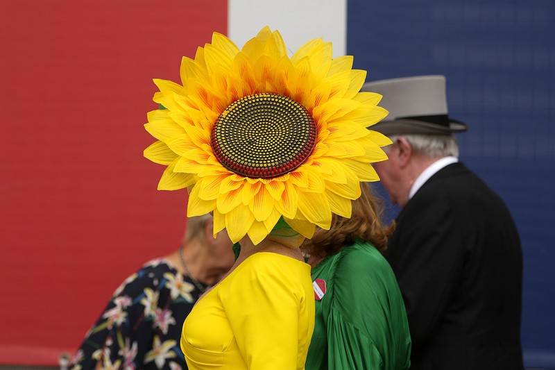APTOPIX Britain Royal Ascot Britain's King Charles III , Camilla, the Queen Consort and Sophie, Duchess of Edinburgh, right, watch a race at day two of the Royal Ascot horse racing meeting, at Ascot Racecourse in Ascot, England, Wednesday, June 21, 2023.(AP Photo/Alastair Grant)