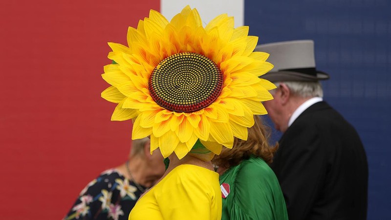 Britain's King Charles III , Camilla, the Queen Consort and Sophie, Duchess of Edinburgh, right, watch a race at day two of the Royal Ascot horse racing meeting, at Ascot Racecourse in Ascot, England, Wednesday, June 21, 2023.(AP Photo/Alastair Grant)
