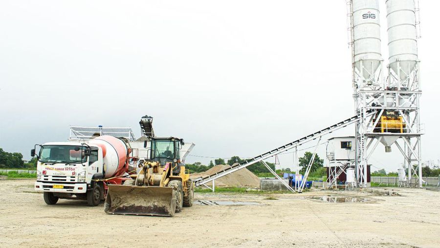 Ready-Mixed Batching Plant Palembang milik SIG