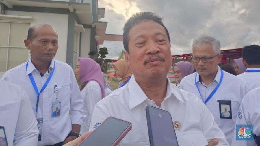 Menteri Kelautan dan Perikanan Sakti Wahyu Trenggono. (CNBC Indonesia/Martyasari Rizki)