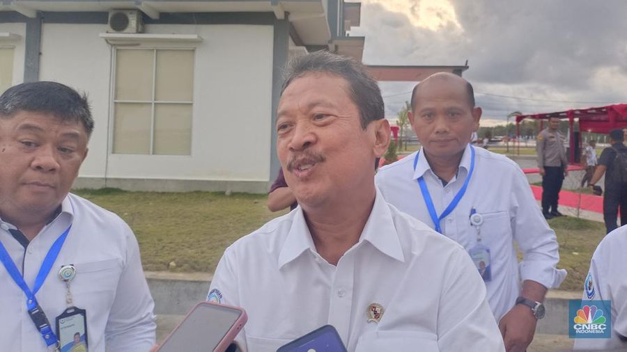 Menteri Kelautan dan Perikanan Sakti Wahyu Trenggono. (CNBC Indonesia/Martyasari Rizki)