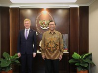 Potret Wakil PM Inggris Menghadap Luhut, Ada Apa?
