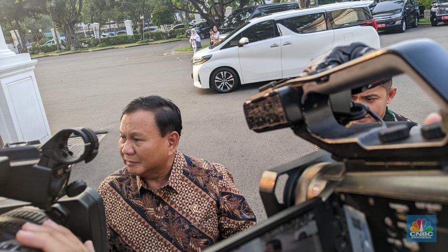Prabowo Subianto di Istana