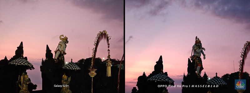 Perbandingan HP Galaxy S23+ dengan Oppo Find X6. (CNBC Indonesia/Intan Rakhmayanti Dewi) Perbandingan HP Galaxy S23+ dengan Oppo Find X6. (CNBC Indonesia/Intan Rakhmayanti Dewi)