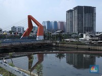 Penampakan Apartemen Mangkrak di Pinggir Jakarta
