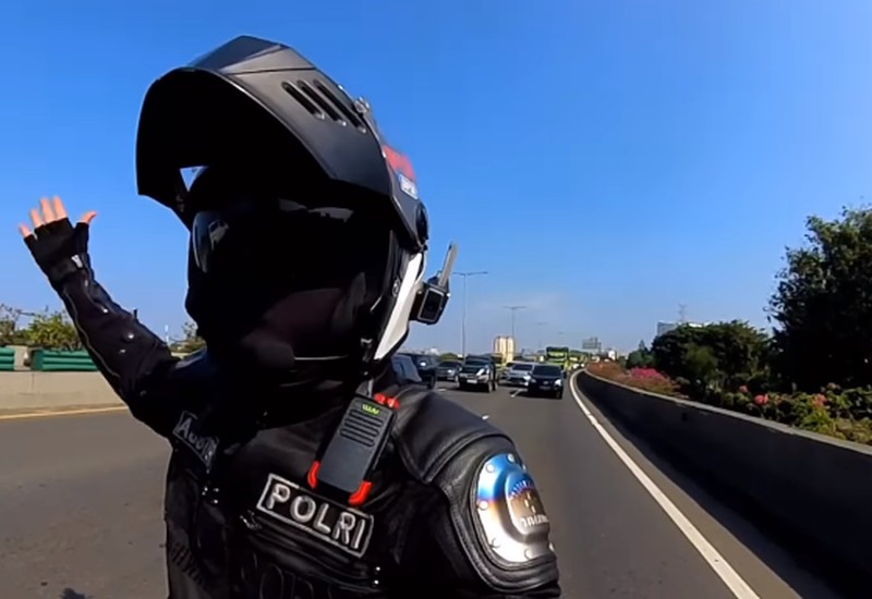 Diduga mengalami stres seekor sapi kabur hingga masuk ke Ruas Tol Jakarta Utara pada Kamis (29/6/2023). (Tangkapan Layar Instagram @abster_matthew)