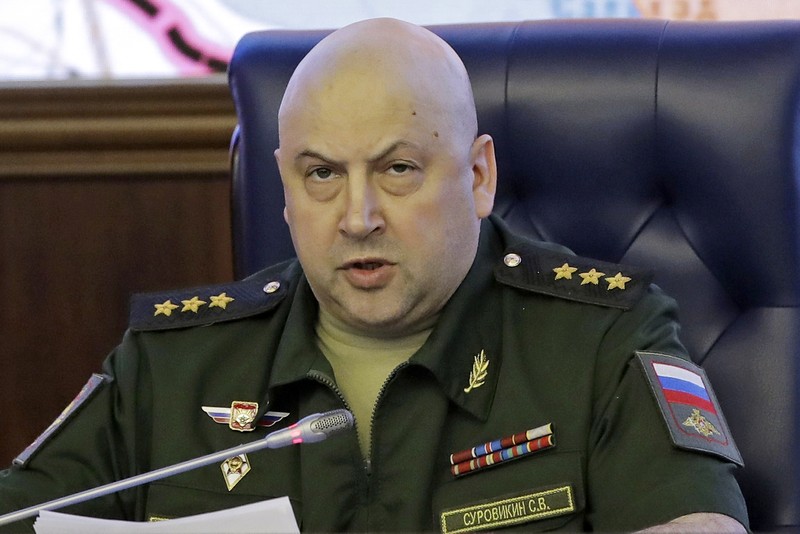 Jenderal Sergei Surovikin Jenderal Sergei Surovikin. (Alexei Druzhinin, Sputnik, Kremlin Pool Photo via AP/File)