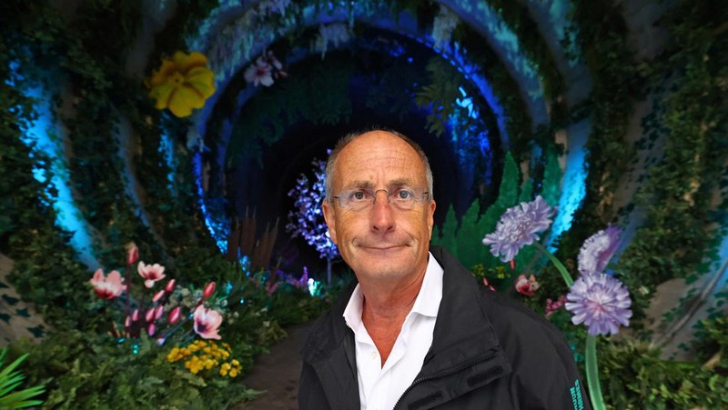 Pembangunan Loo Garden yang berada di Terowongan Thames Tideway, London, Inggris. (REUTERS/Toby Melville)