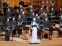 Bikin Kagum! Aksi Robot Pimpin Pertunjukan Orkestra di Seoul