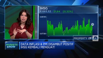 Sambut Positif Data Inflasi & PMI, IHSG Sesi I Menguat 0,32%