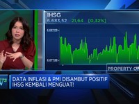 Sambut Positif Data Inflasi & PMI, IHSG Sesi I Menguat 0,32%