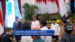 Jangan Utamakan Politik, Kabinet Diminta Jokowi Fokus Kerja!