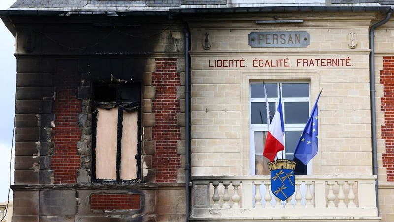 Kerusuhan di Prancis setelah penembakan anak 17 tahun. (REUTERS/NACHO DOCE)