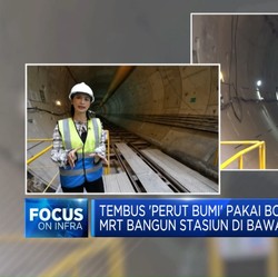 Pakai Bor Raksasa, MRT Bangun Stasiun di Bawah Monas