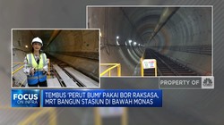 Pakai Bor Raksasa, MRT Bangun Stasiun di Bawah Monas