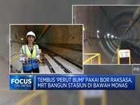 Pakai Bor Raksasa, MRT Bangun Stasiun di Bawah Monas