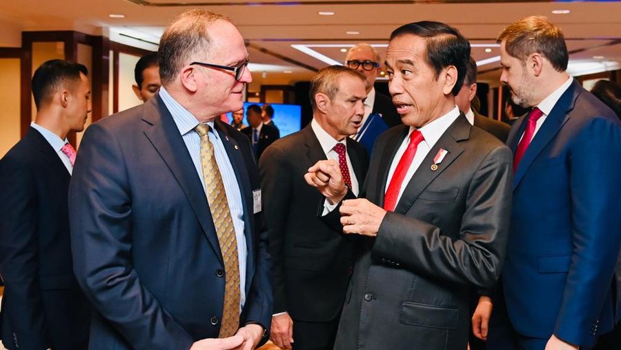 Presiden Jokowi bertemu pengusaha Australia di Hotel Shangri-La, Sydney. (Dok: Biro Setpres)