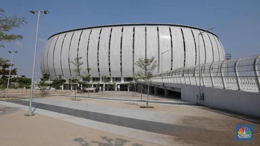 Suasana Jakarta Internasional Stadium (JIS) Selasa (4/7/2023). Jakarta International Stadium (JIS) di Ancol, Jakarta Utara akan direnovasi pemerintah. JIS disebut masuk dalam daftar stadion sepak bola yang akan menjadi tempat pertandingan Piala Dunia U-17 pada 10 November sampai dengan 2 Desember 2023. (²©²ÊÍøÕ¾/Faisal Rahman)