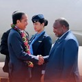 Momen Jokowi Disambut PM Papua Nugini di Port Moresby