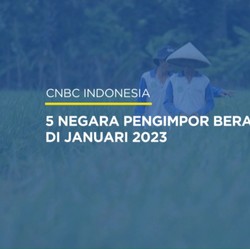 5 Negara Pengimpor Beras Untuk Indonesia di Januari 2023