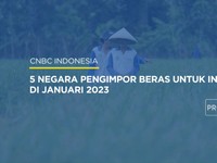 5 Negara Pengimpor Beras Untuk Indonesia di Januari 2023