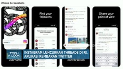 Instagram Luncurkan Threads di RI, Aplikasi Kembaran Twitter