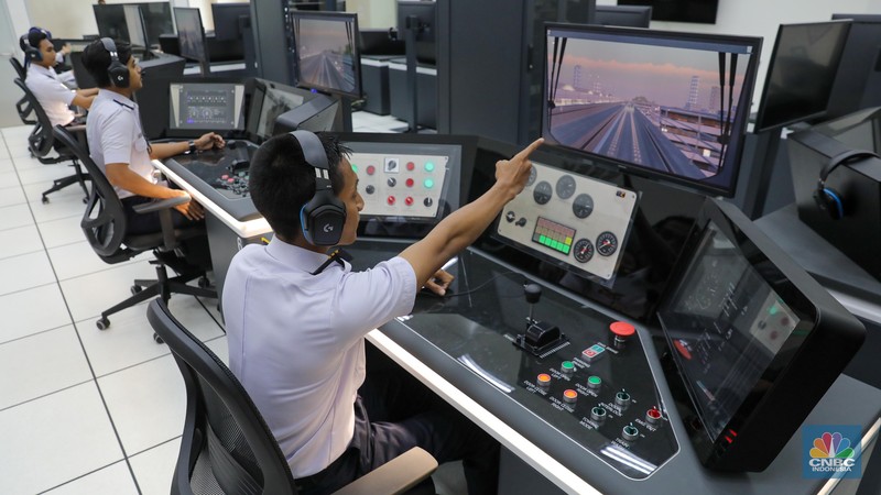 Suasana Depo LRT Jabodebek di Jatimulya, Bekasi, Jawa Barat, Kamis (6/7/2023). Suasana Depo LRT Jabodebek di Jatimulya, Bekasi, Jawa Barat, Kamis (6/7/2023). (CNBC Indonesia/Faisal Rahman)