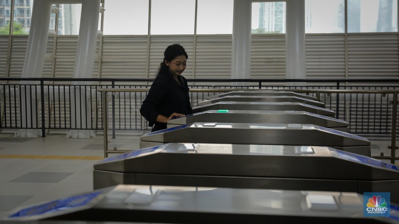 Penampakan LRT Jabodebek jelang beroperasi Senin pekan depan 28 Agustus 2023. Penampakan LRT Jabodebek jelang beroperasi Senin pekan depan 28 Agustus 2023. (Dok. KAI)