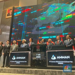 Saham AMMN Balik ke Rp 10.000, Seminggu Melejit 10%